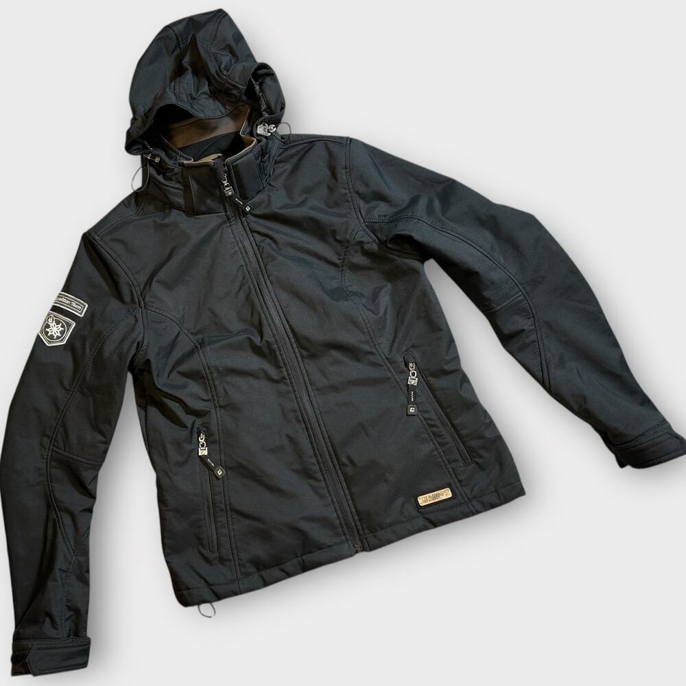 Killtec Mountain Explorer Women’s Black Hooded Ski Jacket Size 10 Insulated W06